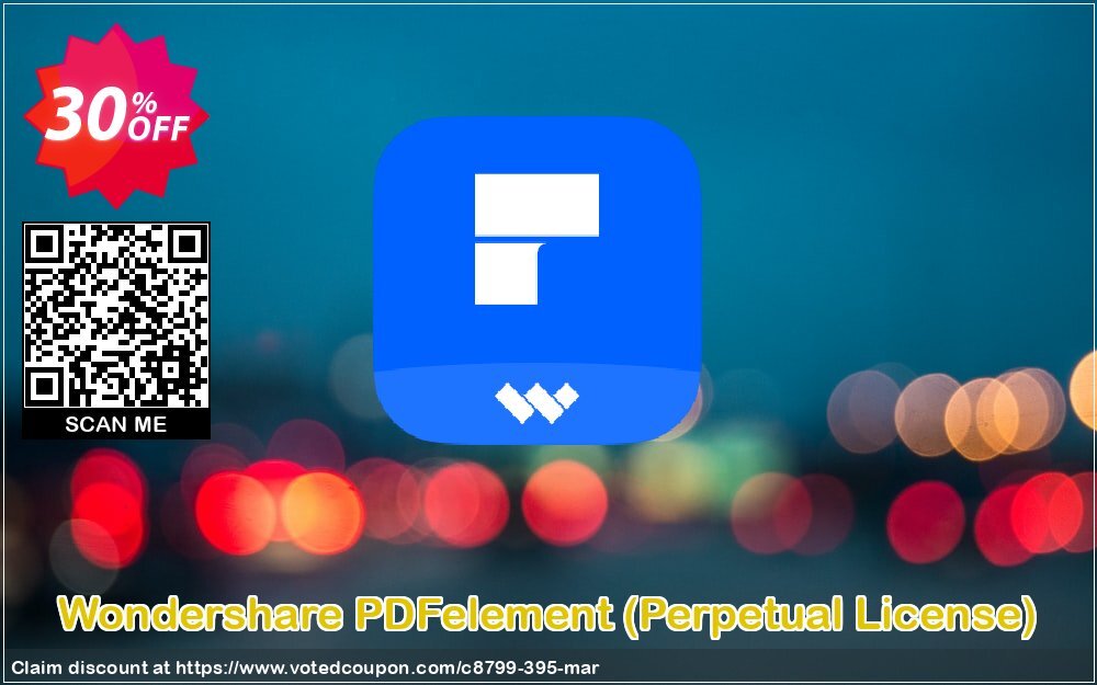 Wondershare PDFelement, Perpetual Plan  Coupon, discount 30% OFF Wondershare PDFelement (Perpetual License), verified. Promotion: Wondrous discounts code of Wondershare PDFelement (Perpetual License), tested & approved