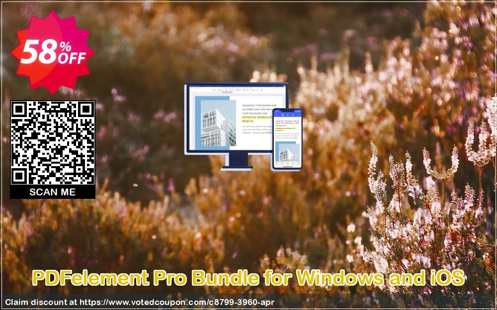 PDFelement Pro Bundle for WINDOWS and iOS Coupon, discount 58% OFF PDFelement Pro Bundle for Windows and iOS, verified. Promotion: Wondrous discounts code of PDFelement Pro Bundle for Windows and iOS, tested & approved