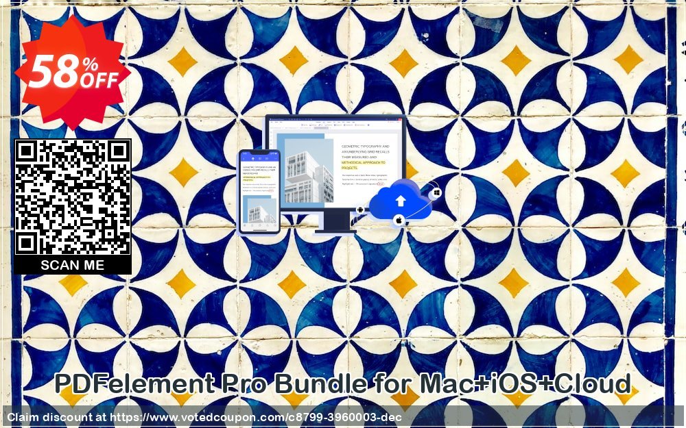 PDFelement Pro Bundle for MAC+iOS+Cloud Coupon, discount 58% OFF PDFelement Pro Bundle for Mac+iOS+Cloud, verified. Promotion: Wondrous discounts code of PDFelement Pro Bundle for Mac+iOS+Cloud, tested & approved