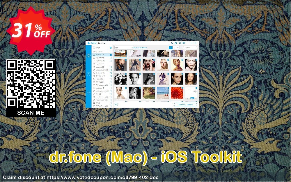 dr.fone, MAC - iOS Toolkit Coupon, discount Dr.fone all site promotion-30% off. Promotion: 30% Wondershare Software (8799)