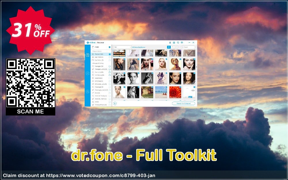 dr.fone - Full Toolkit Coupon, discount Dr.fone all site promotion-30% off. Promotion: 30% Wondershare Software (8799)
