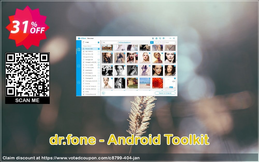 Get 31% OFF dr.fone - Android Toolkit Coupon