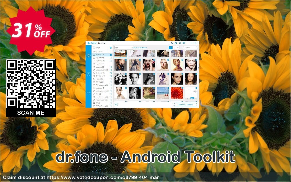 dr.fone - Android Toolkit Coupon, discount Dr.fone all site promotion-30% off. Promotion: 30% Wondershare Software (8799)