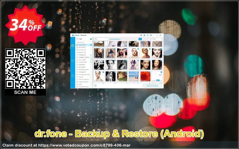 dr.fone - Backup & Restore, Android  Coupon, discount Dr.fone all site promotion-30% off. Promotion: 30% Wondershare Software (8799)