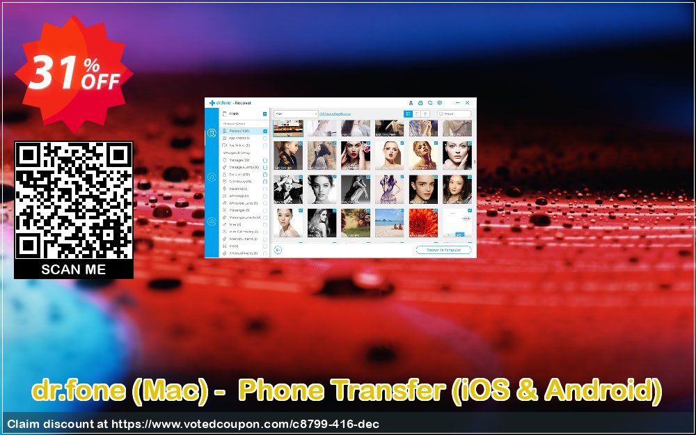 Get 31% OFF dr.fone, Mac - Phone Transfer, iOS & Android Coupon