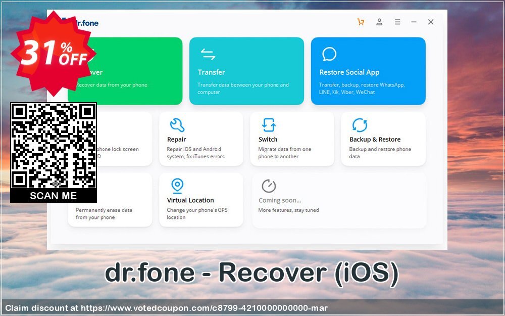 dr.fone - Recover, iOS  Coupon Code May 2024, 31% OFF - VotedCoupon