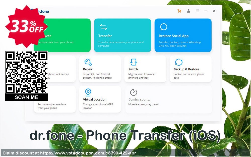 dr.fone - Phone Transfer, iOS  Coupon Code Apr 2024, 33% OFF - VotedCoupon