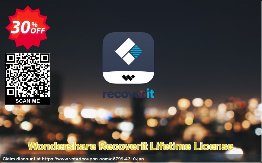 Wondershare Recoverit Lifetime Plan Coupon, discount 30% OFF Recoverit Lifetime License, verified. Promotion: Wondrous discounts code of Recoverit Lifetime License, tested & approved