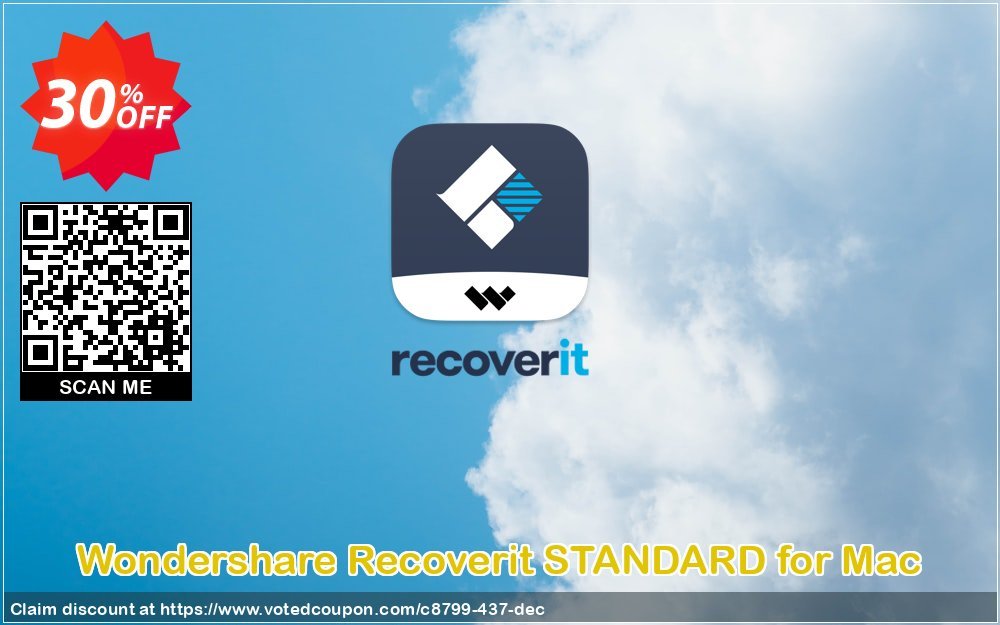 Wondershare Recoverit STANDARD for MAC Coupon, discount 30% OFF Recoverit STANDARD for Mac, verified. Promotion: Wondrous discounts code of Recoverit STANDARD for Mac, tested & approved