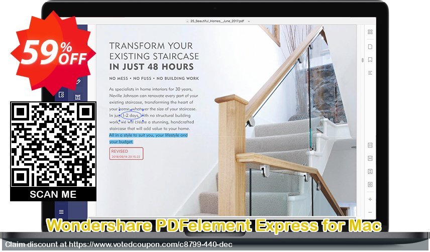 Wondershare PDFelement Express for MAC Coupon Code Oct 2023, 59% OFF - VotedCoupon