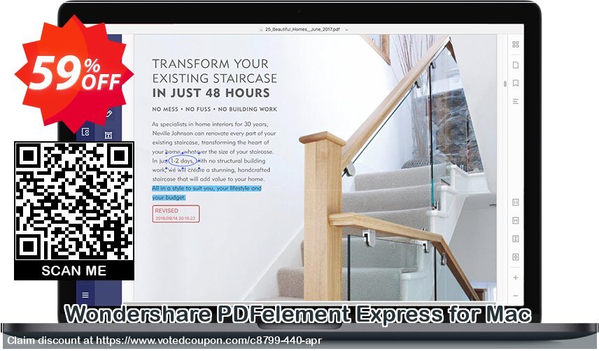 Wondershare PDFelement Express for MAC Coupon Code Apr 2024, 59% OFF - VotedCoupon