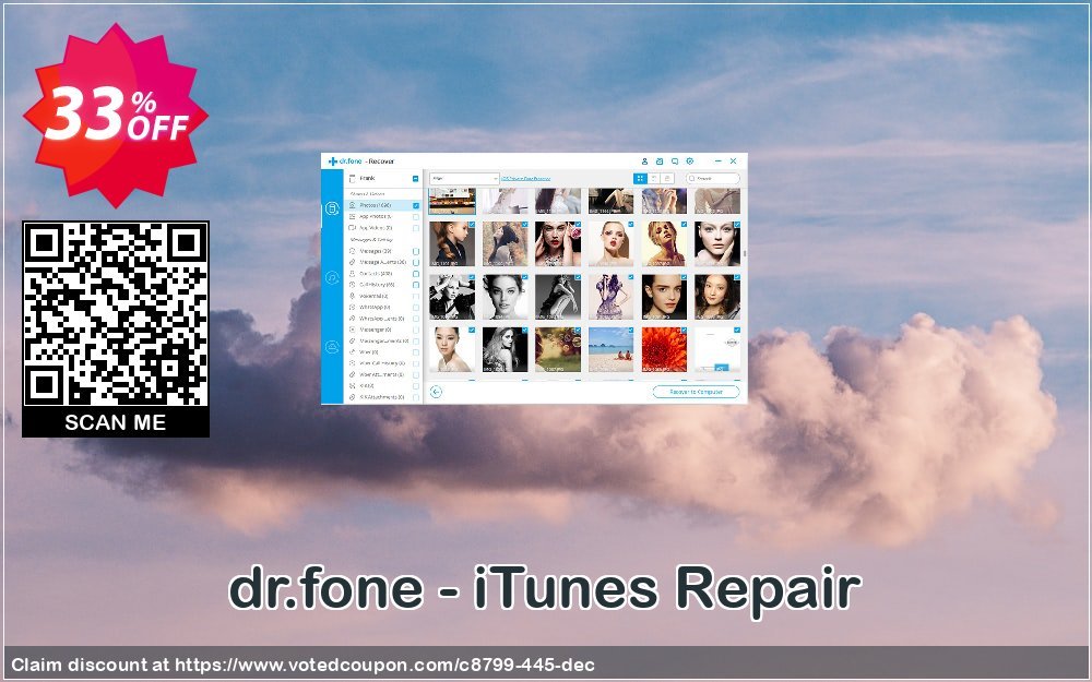 Get 33% OFF dr.fone - iTunes Repair Coupon