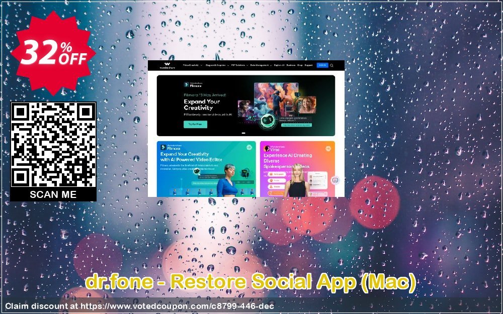 dr.fone - Restore Social App, MAC  Coupon Code Dec 2023, 32% OFF - VotedCoupon