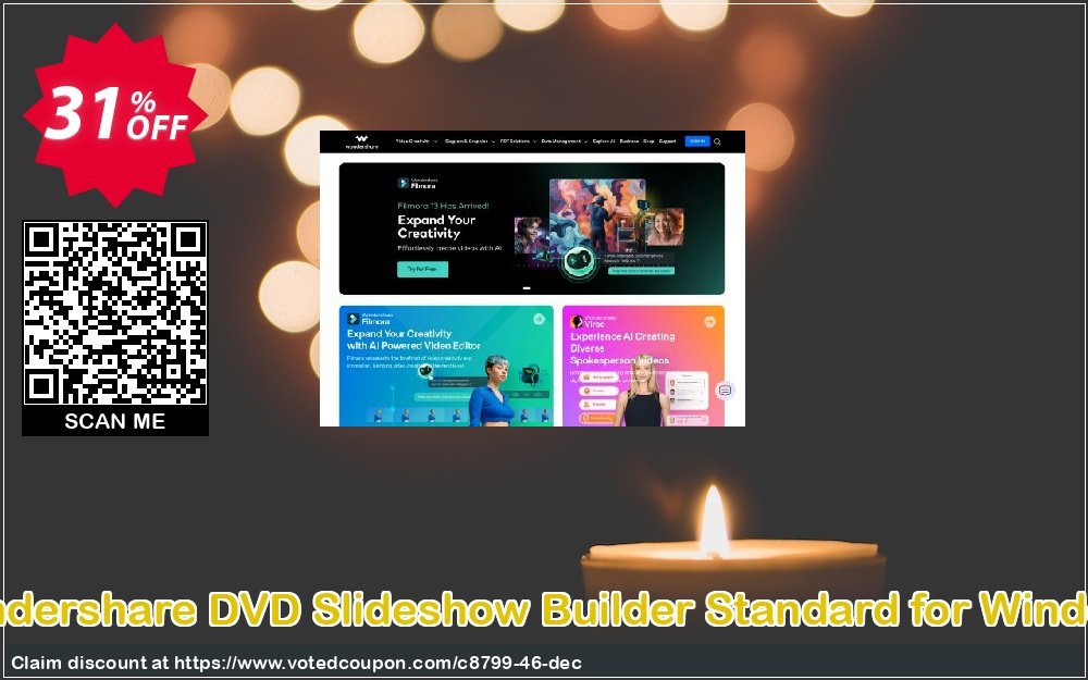 Wondershare DVD Slideshow Builder Standard for WINDOWS Coupon, discount 30% Wondershare Software (8799). Promotion: 