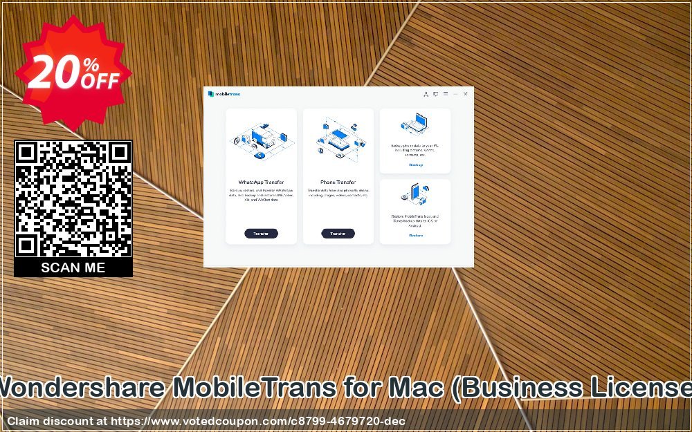 Wondershare MobileTrans for MAC, Business Plan  Coupon Code Dec 2023, 20% OFF - VotedCoupon