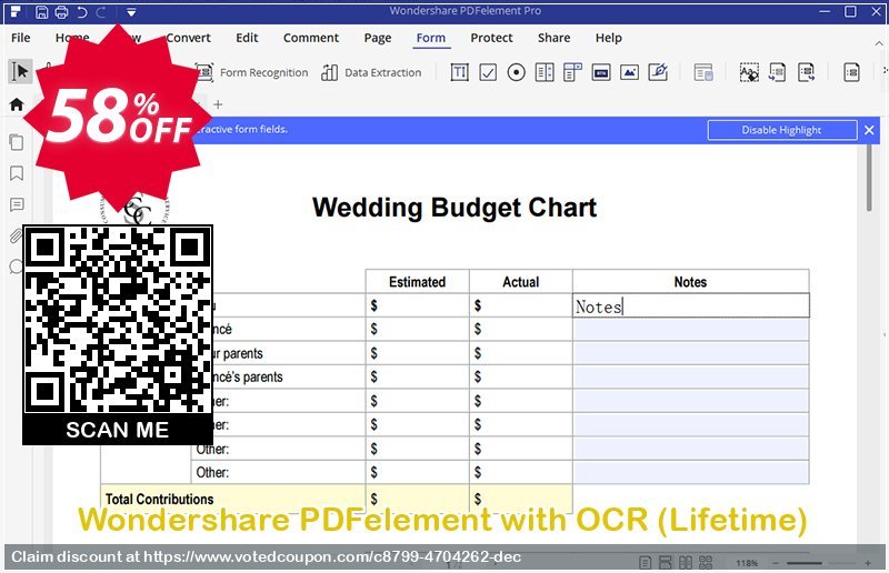 Wondershare PDFelement with OCR, Lifetime  Coupon Code Dec 2023, 58% OFF - VotedCoupon