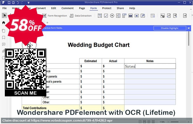 Wondershare PDFelement with OCR, Lifetime  Coupon Code Apr 2024, 58% OFF - VotedCoupon