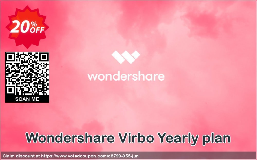 Wondershare Virbo Yearly plan Essential Coupon, discount 20% OFF Wondershare Virbo Yearly plan, verified. Promotion: Wondrous discounts code of Wondershare Virbo Yearly plan, tested & approved