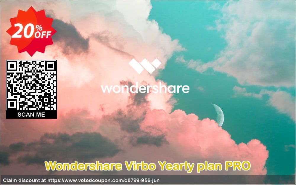 Wondershare Virbo Yearly plan PRO Coupon, discount 20% OFF Wondershare Virbo Yearly plan PRO, verified. Promotion: Wondrous discounts code of Wondershare Virbo Yearly plan PRO, tested & approved