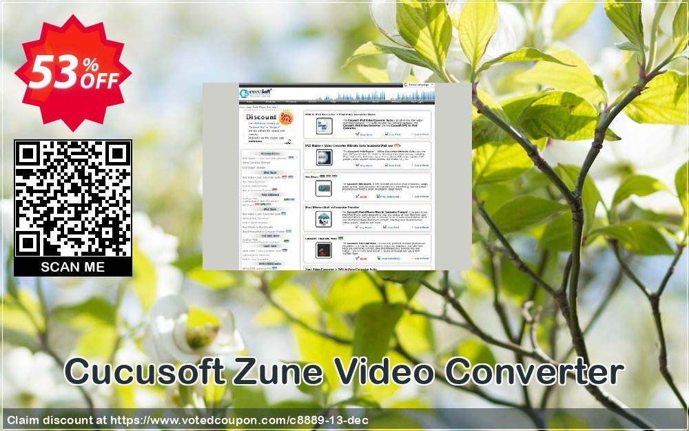 Cucusoft Zune Video Converter Coupon, discount Cucusoft Zune Video Converter amazing deals code 2023. Promotion: Cucusoft discount coupons (8889)