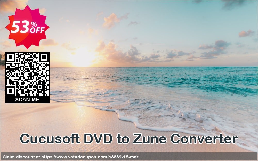 Cucusoft DVD to Zune Converter Coupon Code May 2024, 53% OFF - VotedCoupon