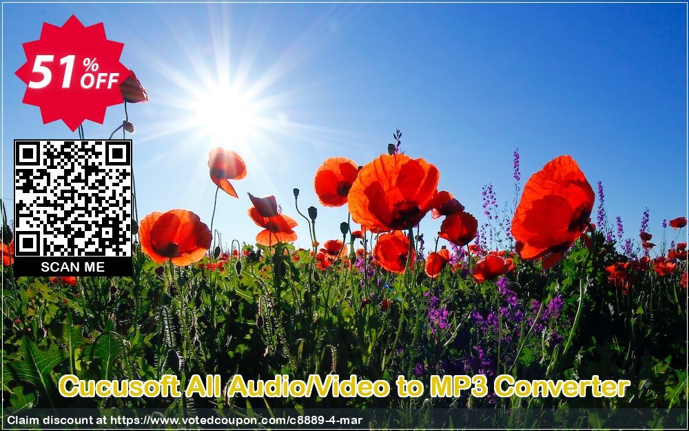 Cucusoft All Audio/Video to MP3 Converter Coupon Code May 2024, 51% OFF - VotedCoupon