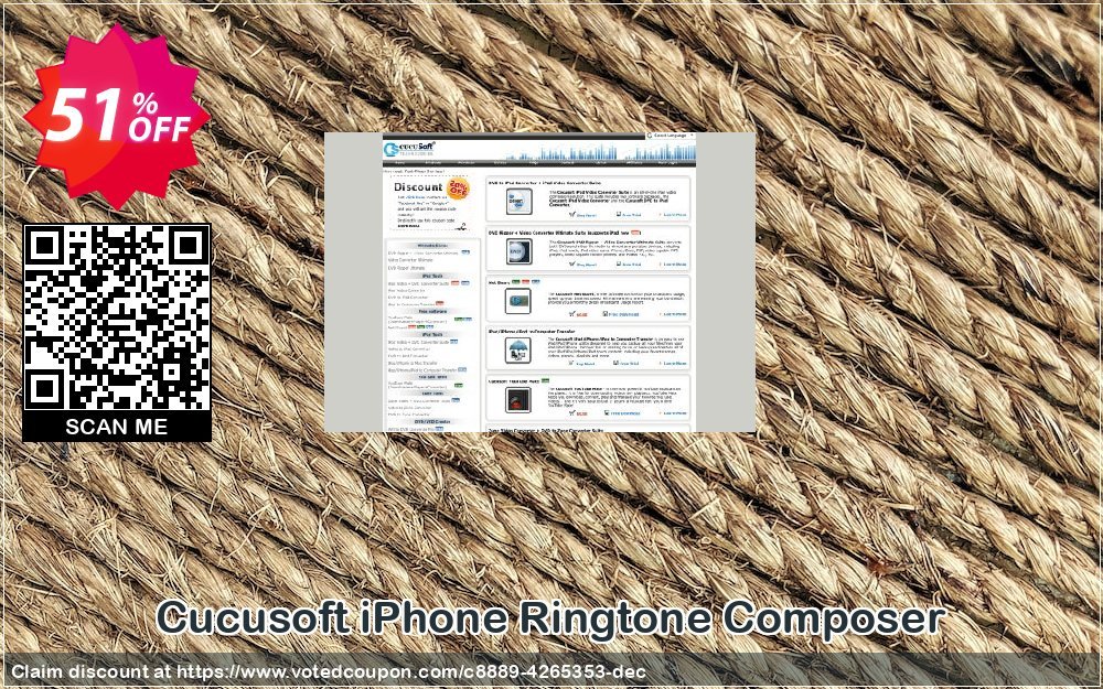 Cucusoft iPhone Ringtone Composer Coupon, discount Cucusoft iPhone Ringtone Composer impressive discount code 2024. Promotion: impressive discount code of Cucusoft iPhone Ringtone Composer 2024