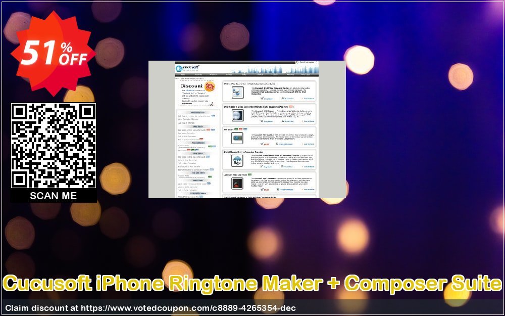 Cucusoft iPhone Ringtone Maker + Composer Suite Coupon, discount Cucusoft iPhone Ringtone Maker + Composer Suite formidable promo code 2023. Promotion: formidable promo code of Cucusoft iPhone Ringtone Maker + Composer Suite 2023