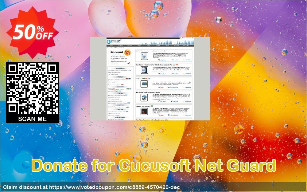 Donate for Cucusoft Net Guard Coupon, discount Donate for Cucusoft Net Guard amazing discount code 2023. Promotion: amazing discount code of Donate for Cucusoft Net Guard 2023