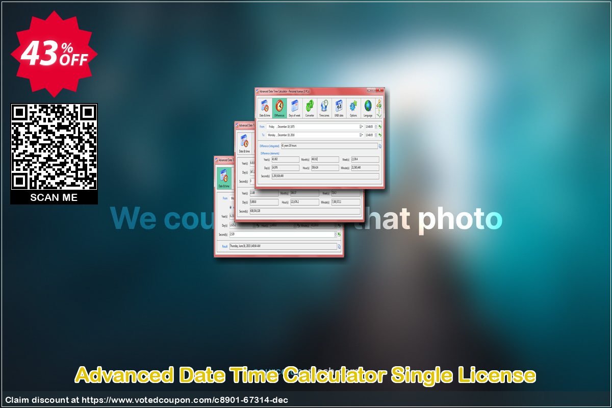 Advanced Date Time Calculator Single Plan Coupon, discount 40% OFF Advanced Date Time Calculator Single License, verified. Promotion: Awesome offer code of Advanced Date Time Calculator Single License, tested & approved