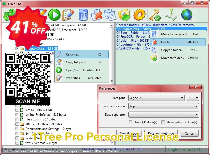 1Tree Pro Personal Plan Coupon, discount 40% OFF 1Tree Pro Personal License, verified. Promotion: Awesome offer code of 1Tree Pro Personal License, tested & approved