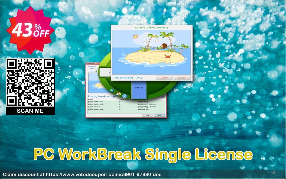 PC WorkBreak Single Plan Coupon, discount 40% OFF PC WorkBreak Single License, verified. Promotion: Awesome offer code of PC WorkBreak Single License, tested & approved