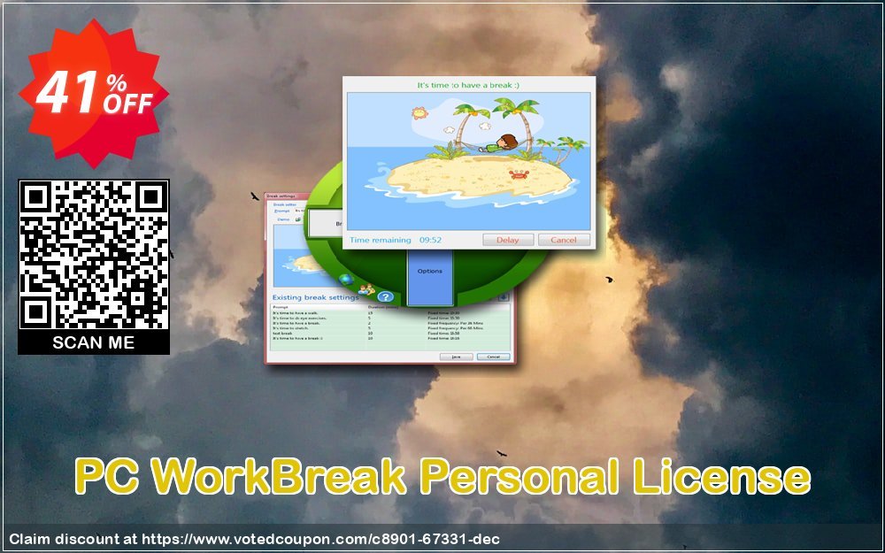 PC WorkBreak Personal Plan Coupon, discount 40% OFF PC WorkBreak Personal License, verified. Promotion: Awesome offer code of PC WorkBreak Personal License, tested & approved