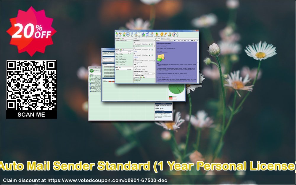 Auto Mail Sender Standard, Yearly Personal Plan 