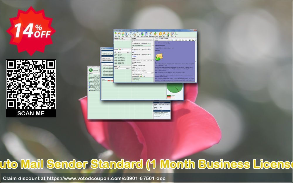 Auto Mail Sender Standard, Monthly Business Plan  Coupon Code May 2024, 14% OFF - VotedCoupon