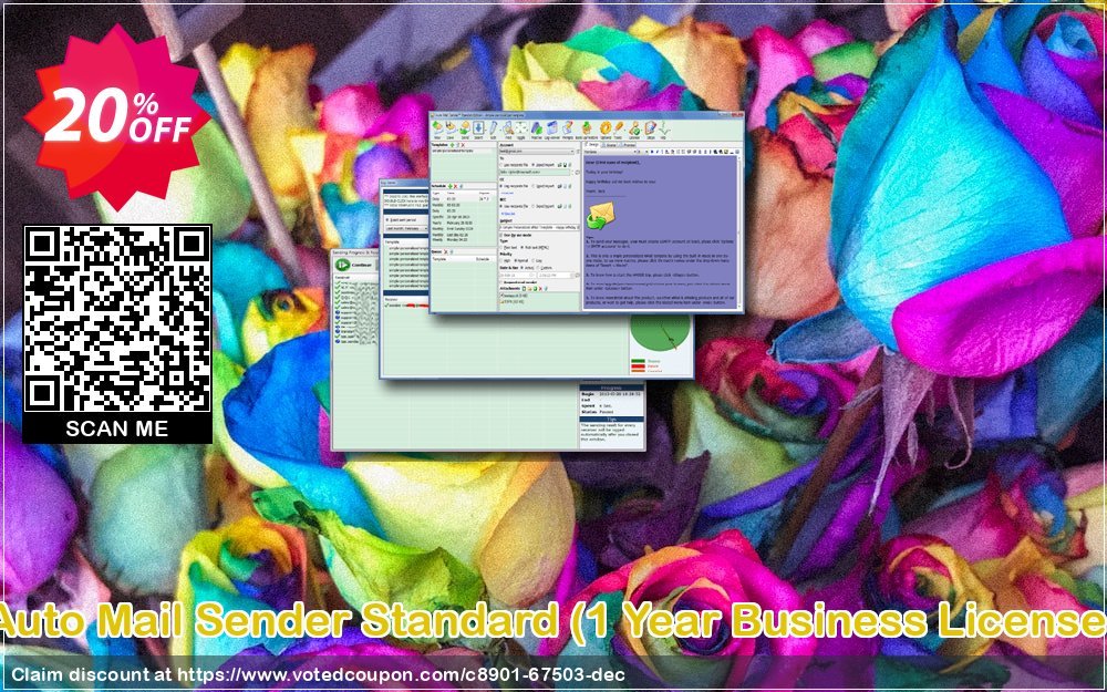 Auto Mail Sender Standard, Yearly Business Plan  Coupon, discount 10% OFF Auto Mail Sender Standard (1 Year Business License), verified. Promotion: Awesome offer code of Auto Mail Sender Standard (1 Year Business License), tested & approved