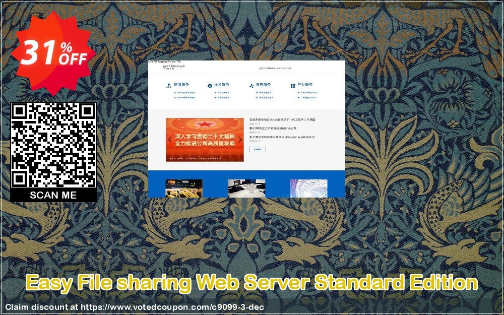 Easy File sharing Web Server Standard Edition Coupon, discount Web File Management coupon (9099). Promotion: EFS Software coupon