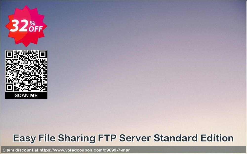 Easy File Sharing FTP Server Standard Edition Coupon, discount Web File Management coupon (9099). Promotion: EFS Software coupon