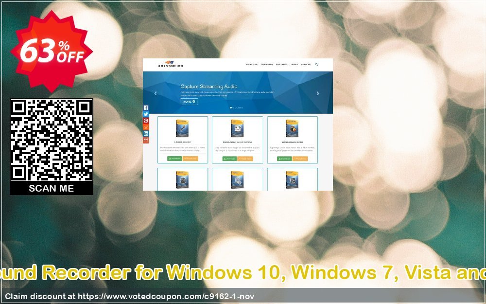 i-Sound Recorder for WINDOWS 10, WINDOWS 7, Vista and XP Coupon, discount Reseller Developer Pack. Promotion: Discount for bundle