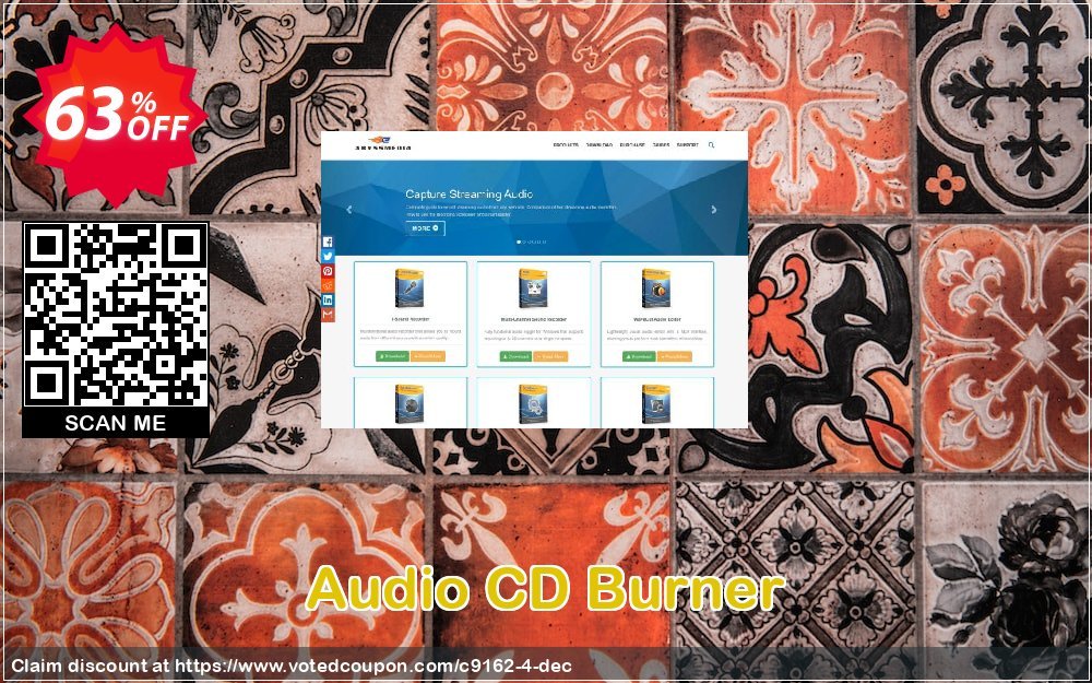 Audio CD Burner Coupon, discount Reseller Developer Pack. Promotion: Discount for bundle