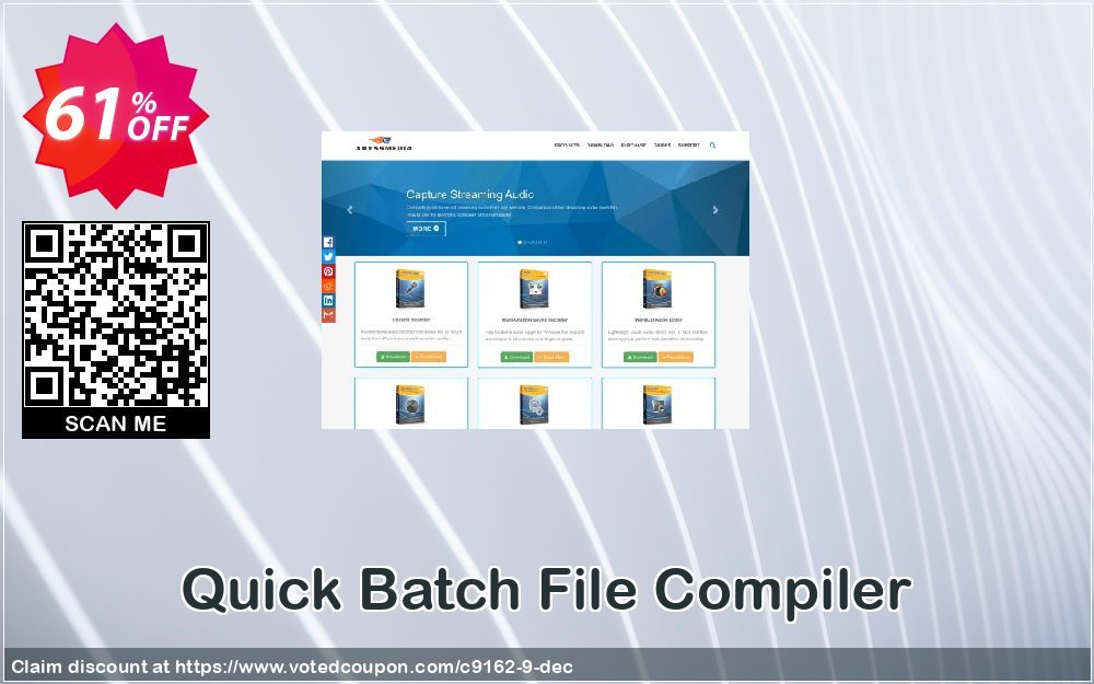 Quick Batch File Compiler Coupon, discount Reseller Developer Pack. Promotion: Discount for bundle