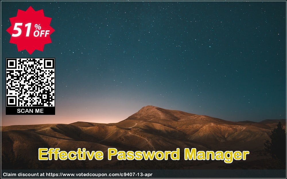 Effective Password Manager Coupon, discount Discount 50% for all products. Promotion: 