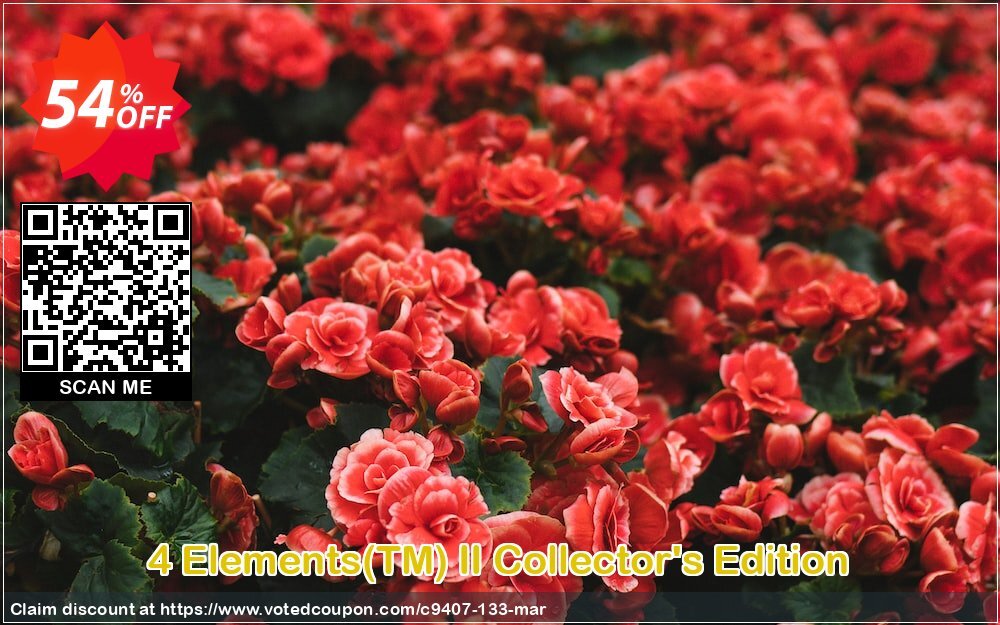 4 Elements, TM II Collector's Edition Coupon, discount Discount 50% for all products. Promotion: