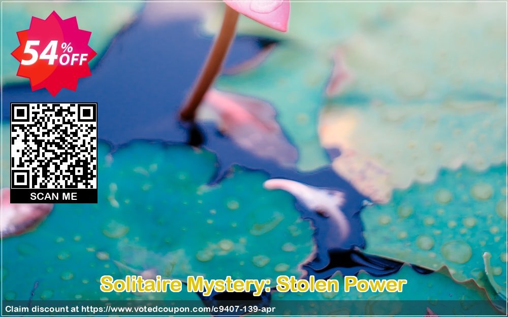 Solitaire Mystery: Stolen Power Coupon, discount Discount 50% for all products. Promotion: 