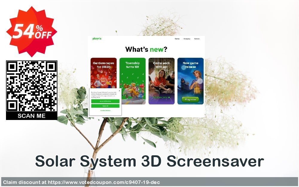 Solar System 3D Screensaver Coupon, discount Discount 50% for all products. Promotion: 