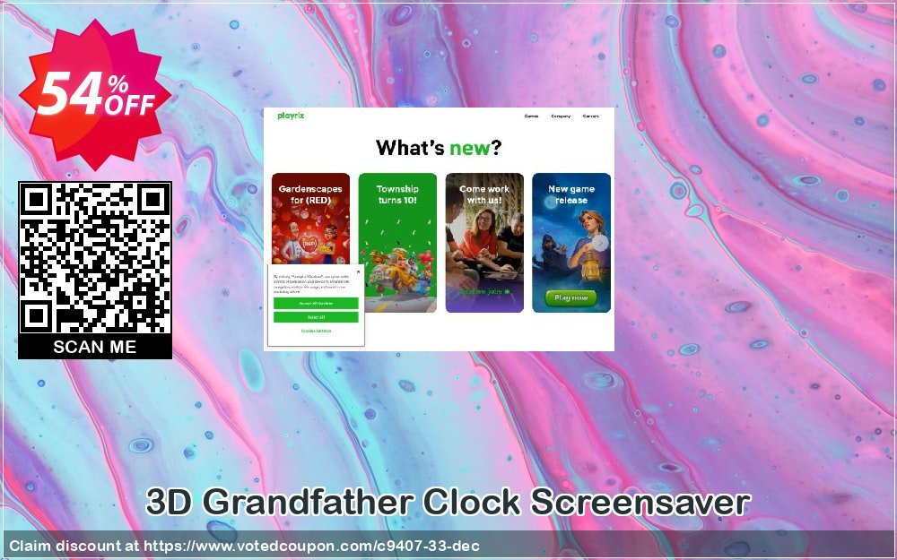3D Grandfather Clock Screensaver Coupon, discount Discount 50% for all products. Promotion: 