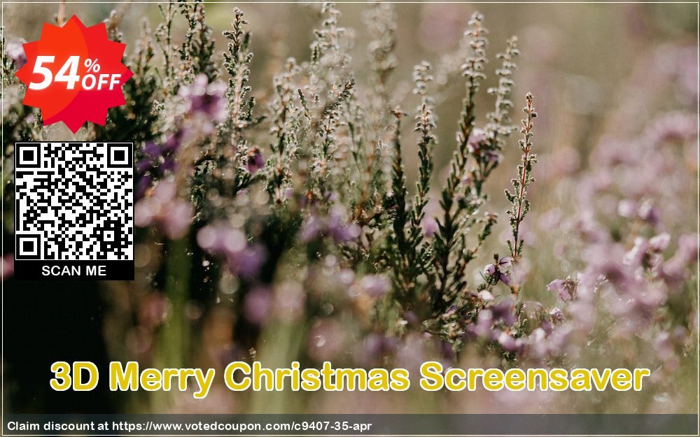 3D Merry Christmas Screensaver Coupon, discount Discount 50% for all products. Promotion: