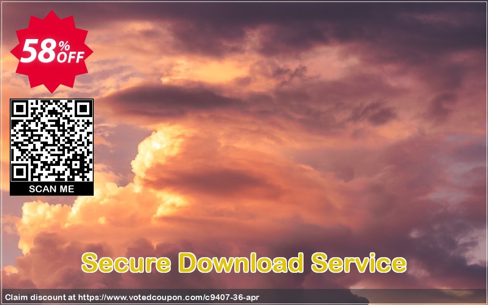 Secure Download Service Coupon, discount Discount 50% for all products. Promotion: 