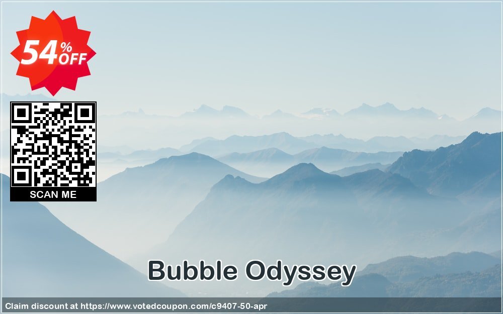 Bubble Odyssey Coupon, discount Discount 50% for all products. Promotion: 