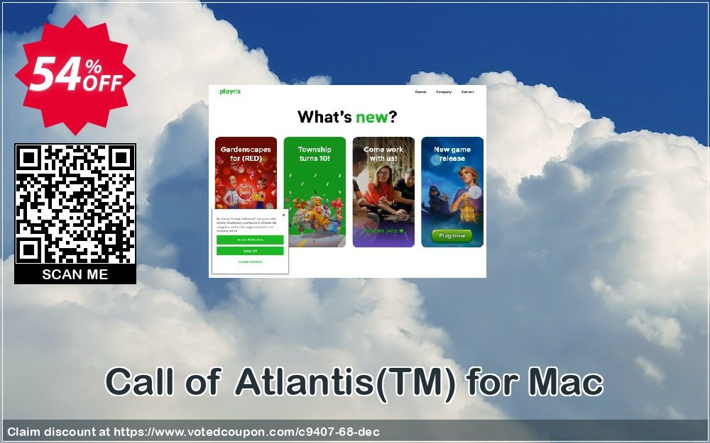 Call of Atlantis, TM for MAC Coupon, discount Discount 50% for all products. Promotion: 